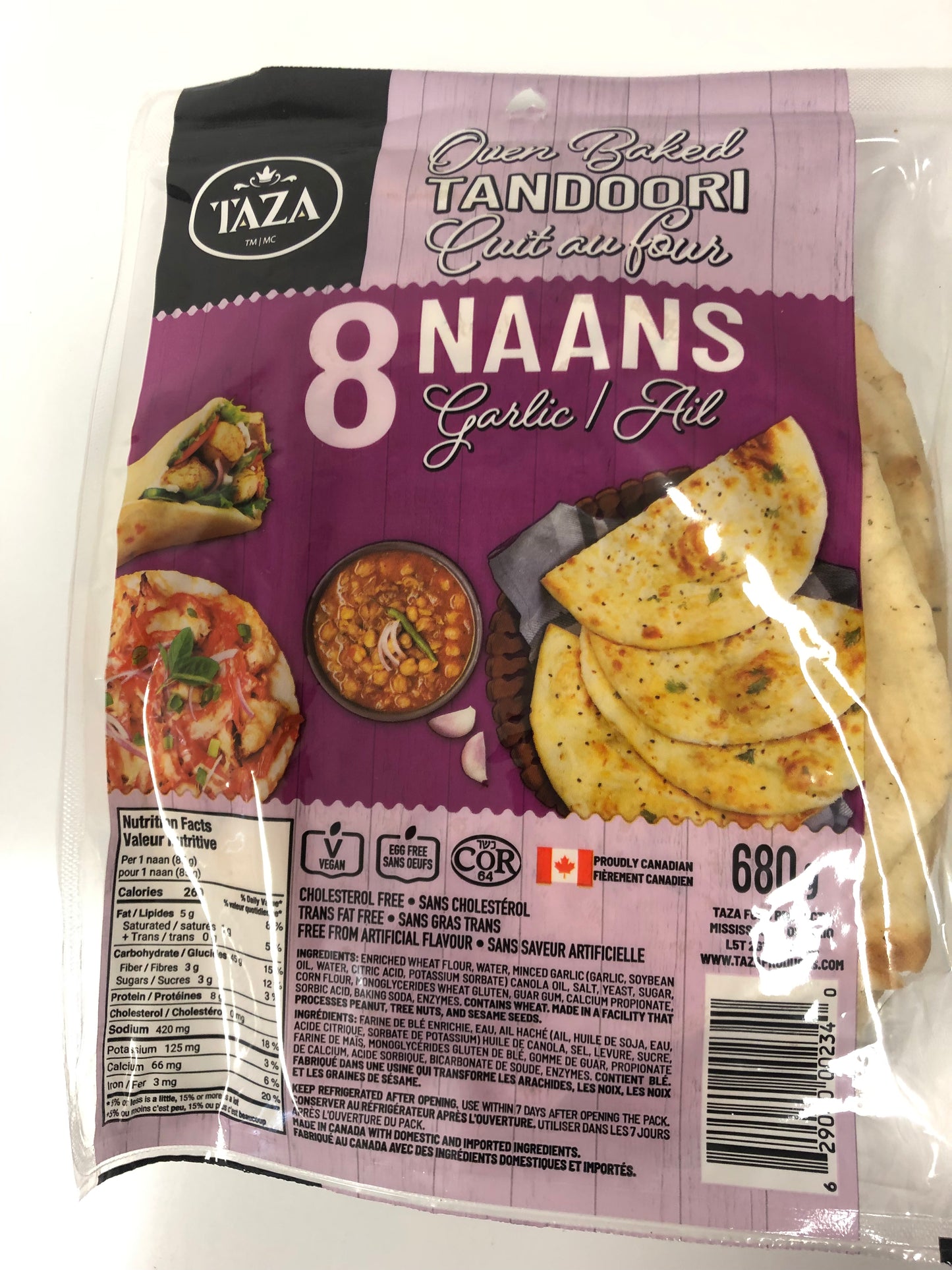 Taza Garlic Naan