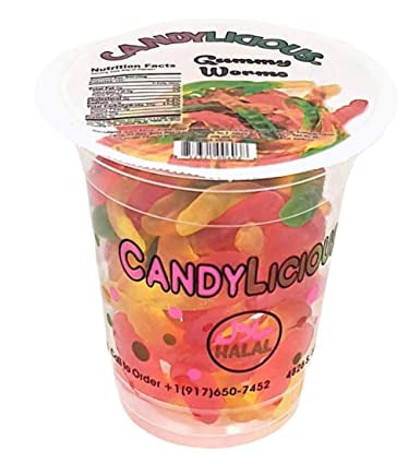 Candylicious Gummy Worm Cup